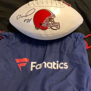 Cleveland browns signed football collectible